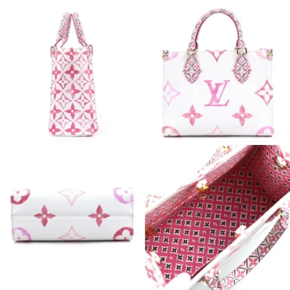 Louis Vuitton Vintage Pre-owned Leather handbags White Dames