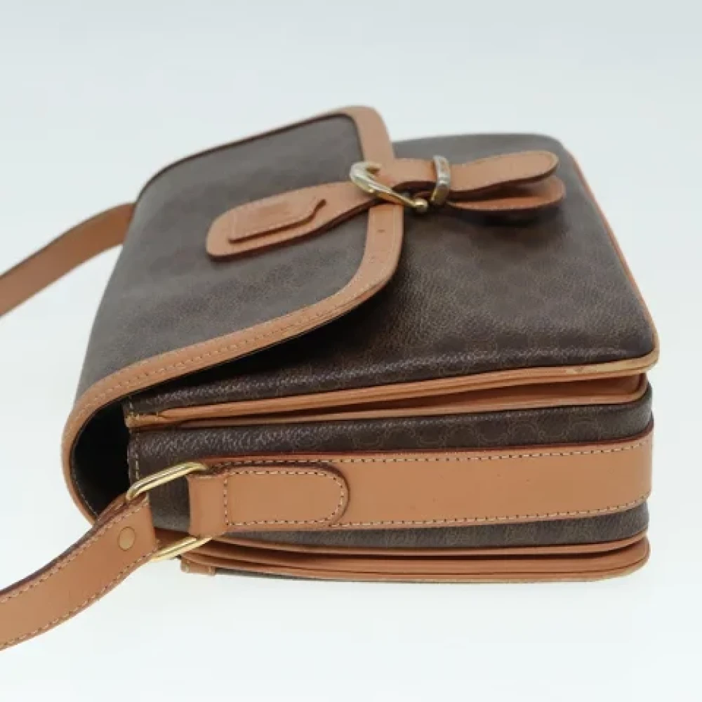 Celine Vintage Pre-owned Canvas shoulder-bags Brown Dames