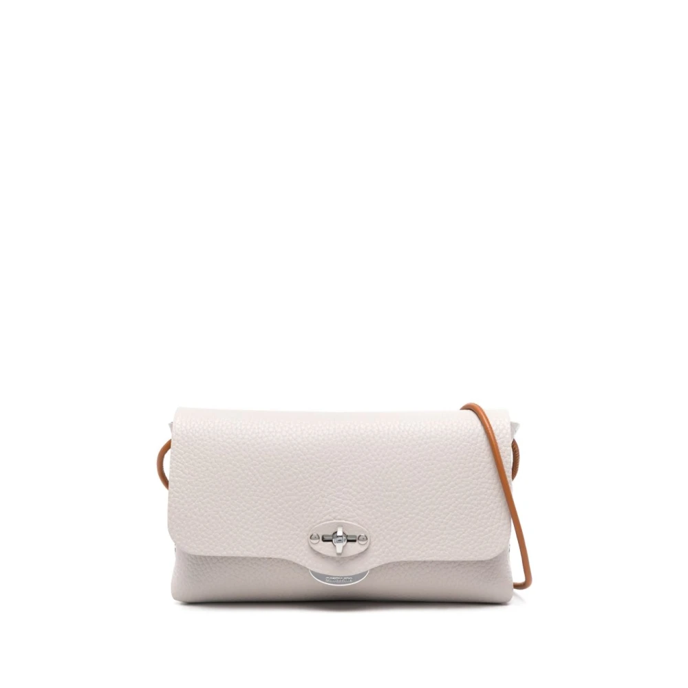 Zanellato Witte Leren Clutch Tas White Dames