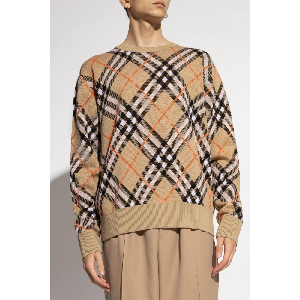 Burberry Wollen trui Beige Heren