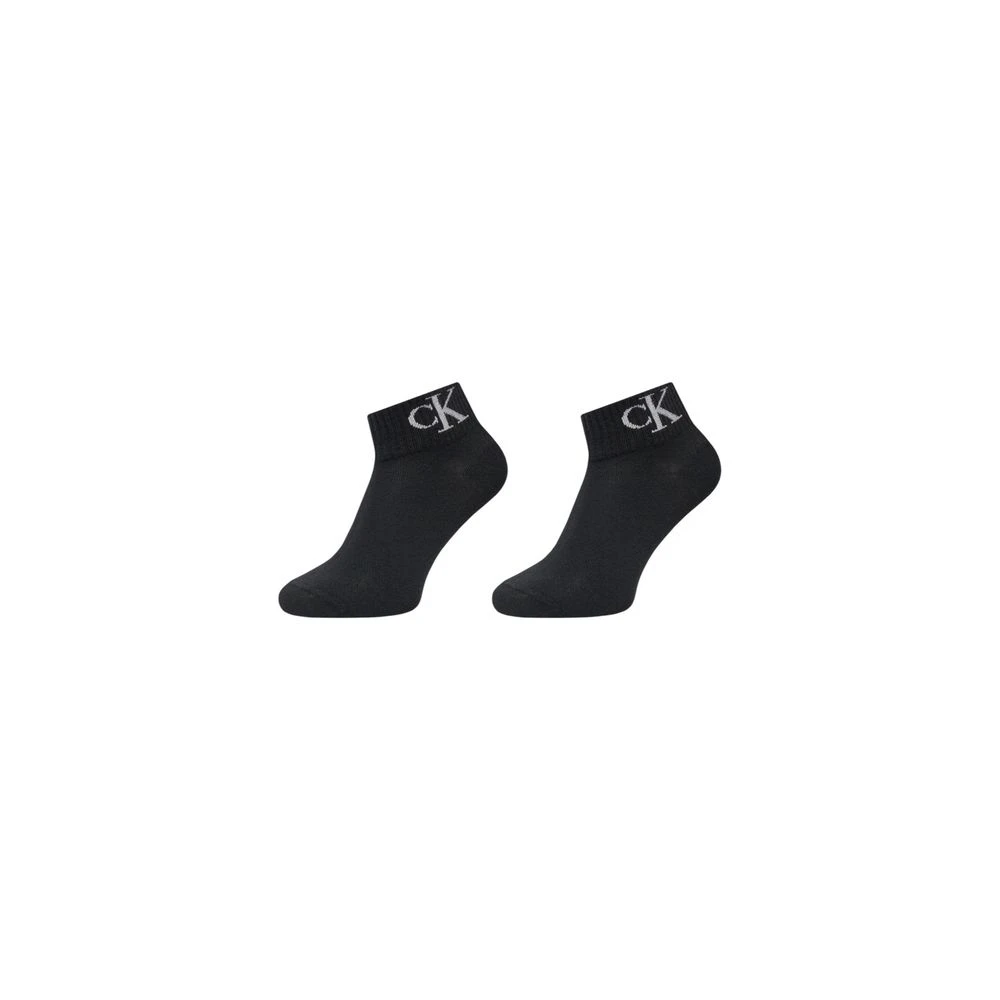 Calvin Klein Jeans Zwarte Katoenen Damessokken Herfst Winter Black Dames