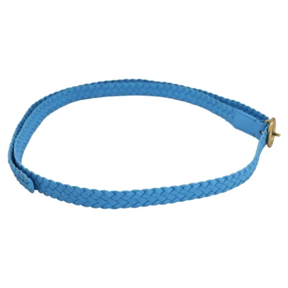 Bottega Veneta Vintage Pre-owned Leather belts Blue Dames
