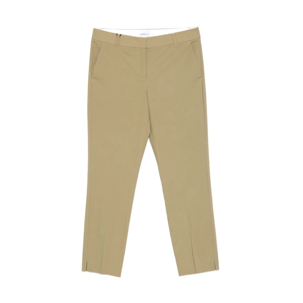 Marella Women's Green Cropped Trousers, Xs, Cropped Trousers