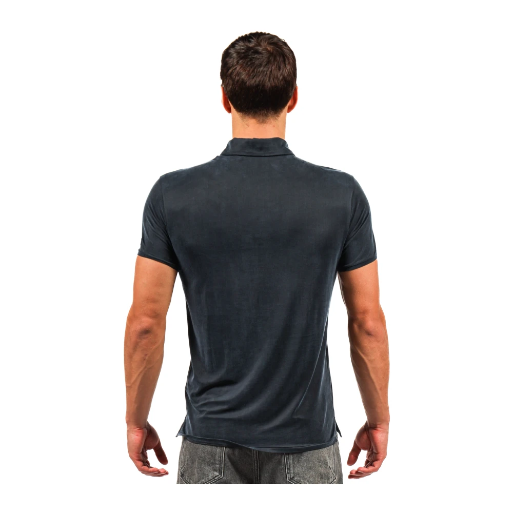 RRD Cupro Polo Shirt Blue Heren