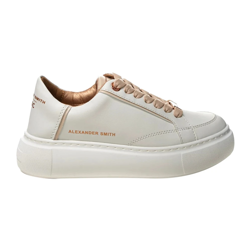 Alexander Smith Greenwich Lijn Leren Sneakers Dames Schoenen Wit