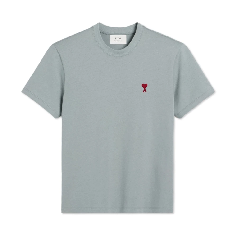 Ami Paris ADC Katoenen T-Shirt Blue Heren