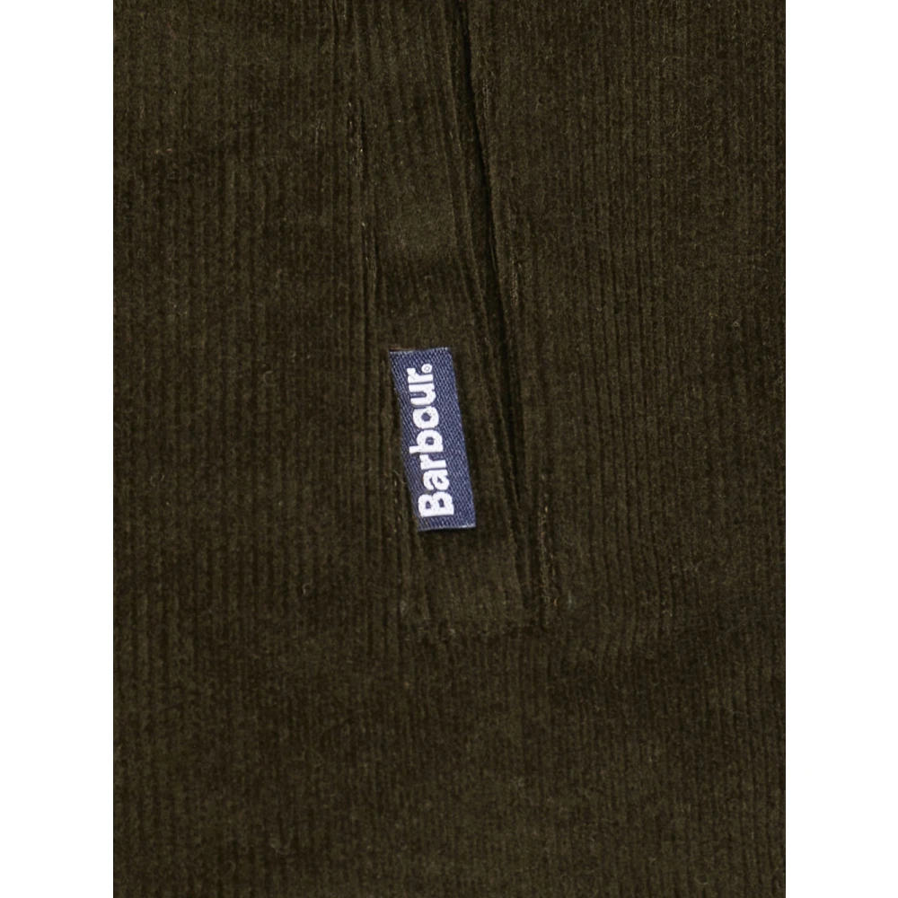 Barbour Groene Cord Overshirt Jas Stijlvol Verfijnd Green Heren