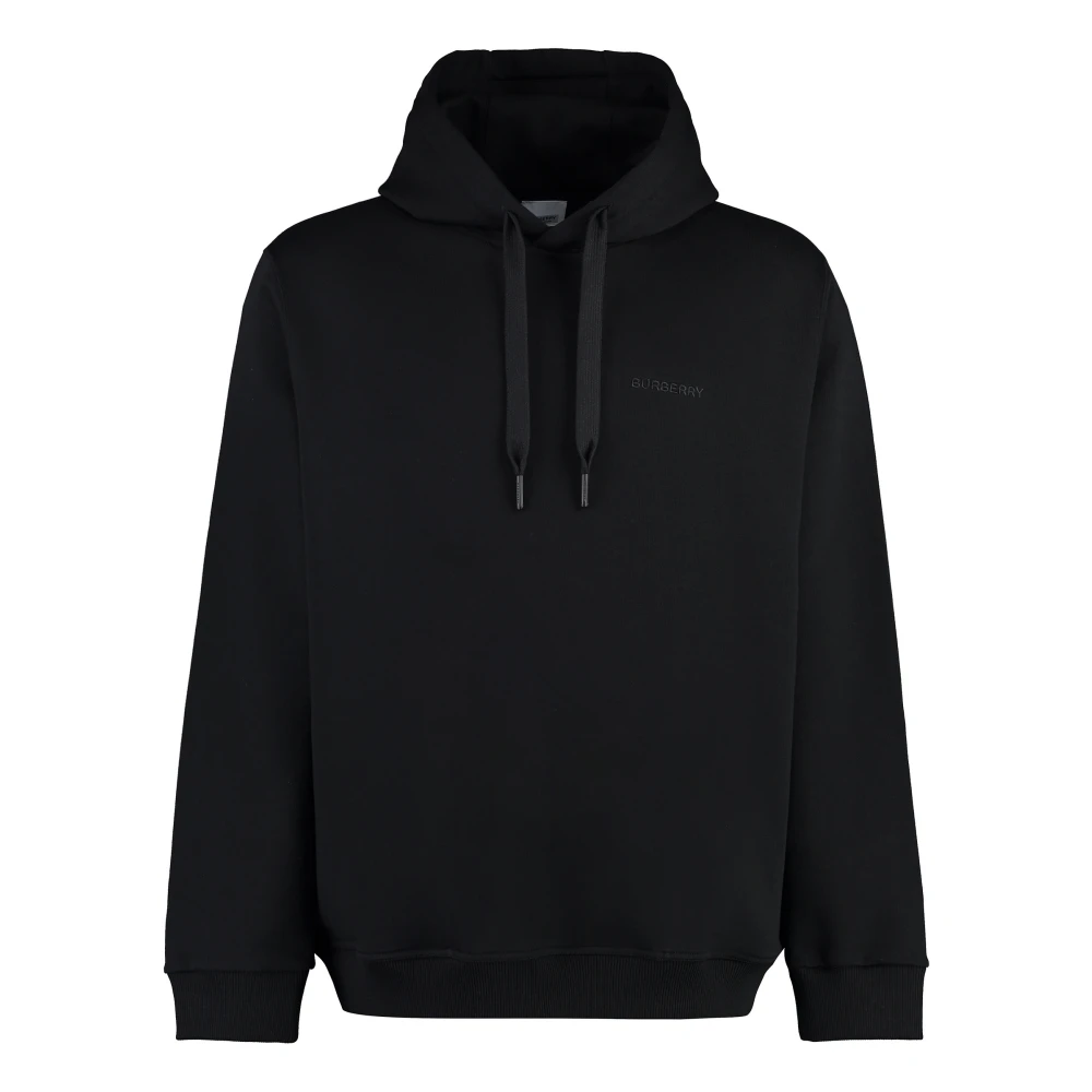 Burberry Hoodie met motief op de achterkant Black Heren