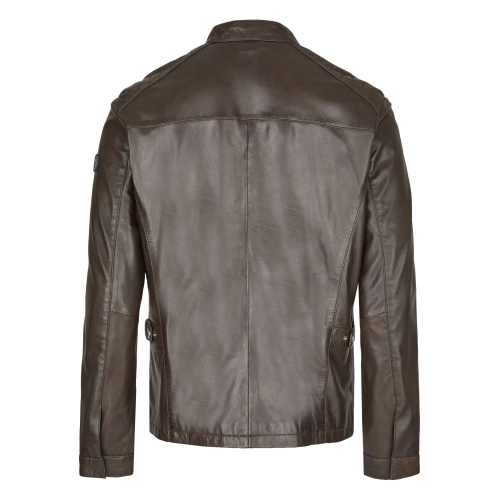 Bugatti Heren Leren Jas Bualberto Brown Heren