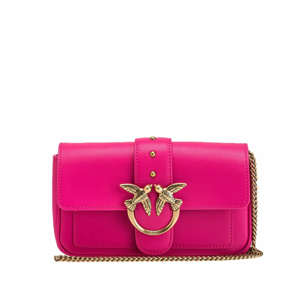 Pinko Love One Pocket Stijlvolle Tas Pink Dames