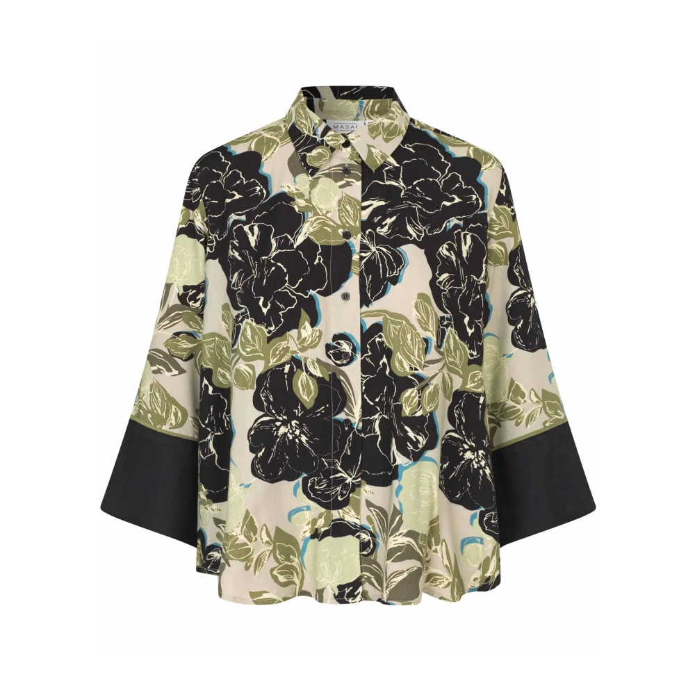Masai Groene Shirt Blouse Maidukis Stijl Green Dames