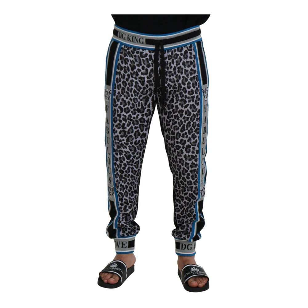 Dolce & Gabbana Men's Multicolor Sweatpants, Xl, Authentic Jogger Trousers With Logo Details