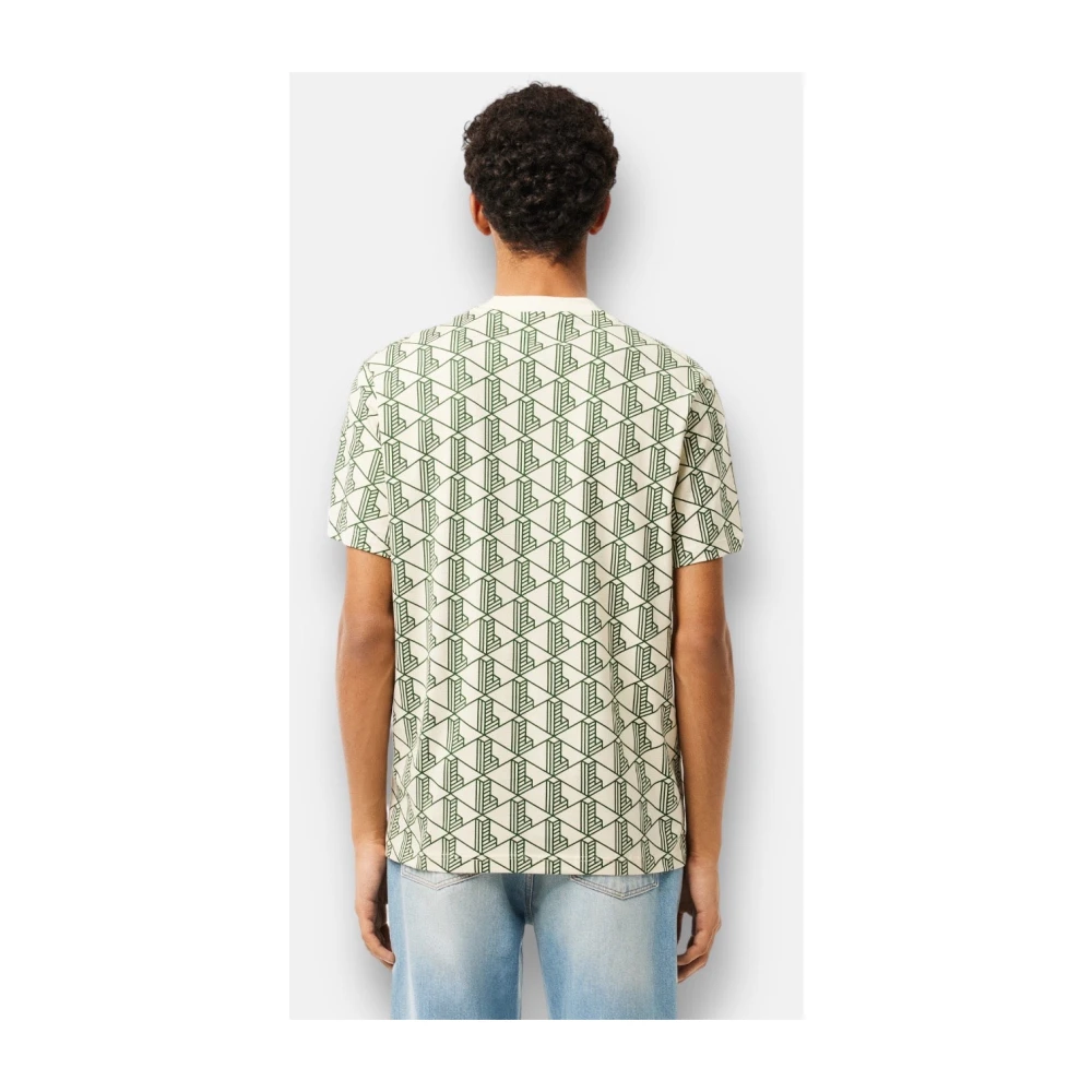 Lacoste Monogram Iconic Cotton T-shirt Multicolor Heren
