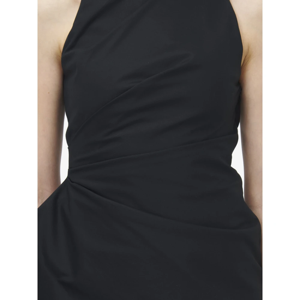 alexander mcqueen Zwarte Gerimpelde Mouwloze Top Italië Black Dames