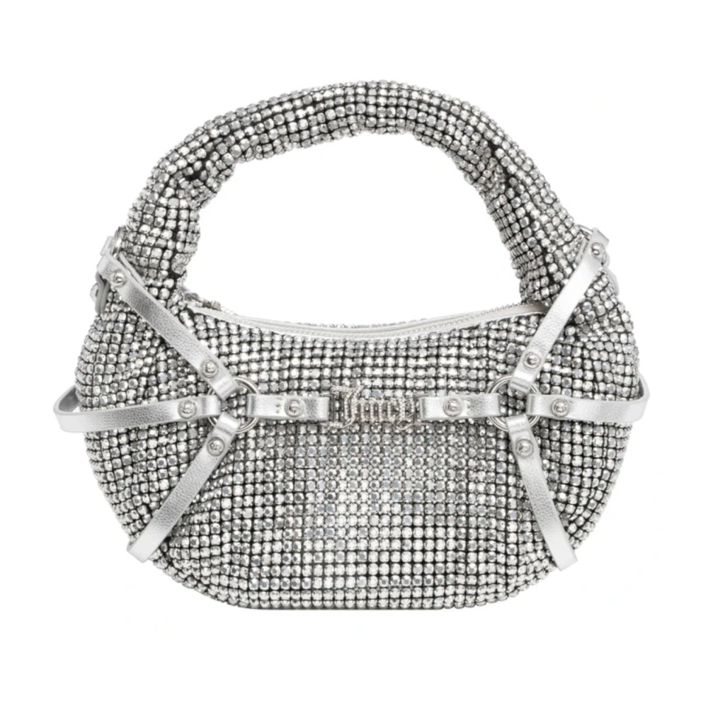 Juicy Couture Zilveren Hobo Handtas met Verstelbare Band Gray Dames