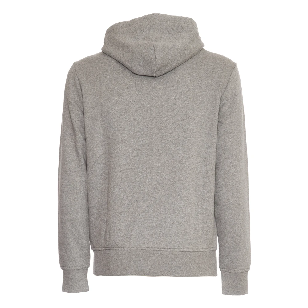 Polo Ralph Lauren Grijze Fleece Logo Hoodie Aw24 Gray Heren