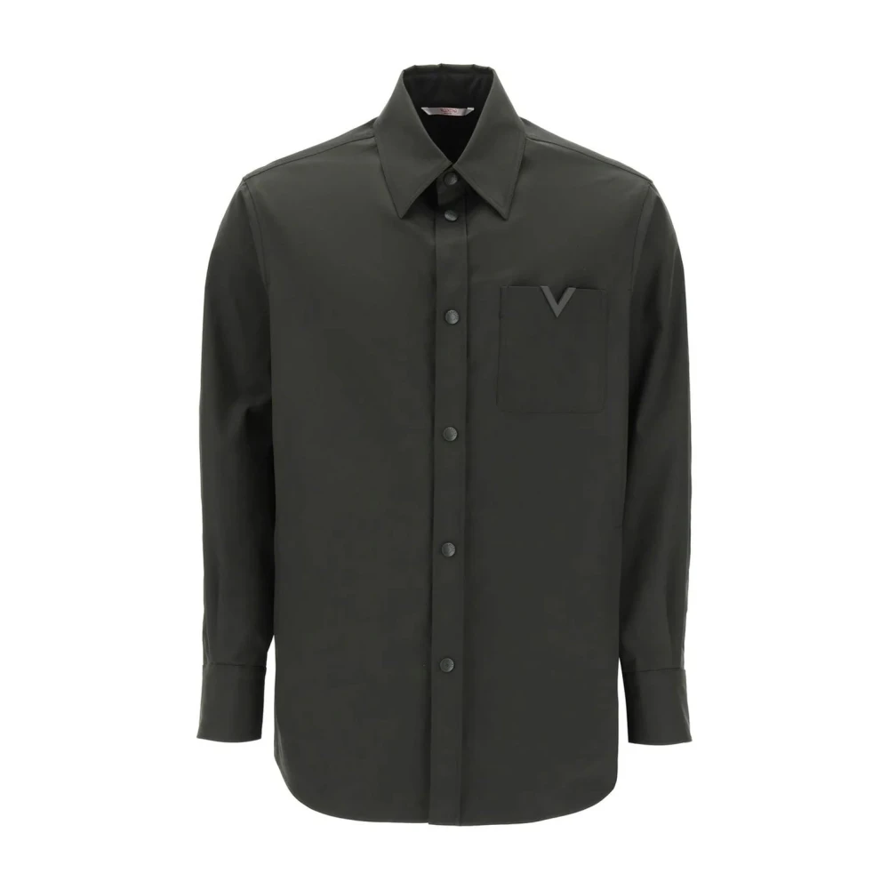 Valentino Groene Overhemd Stijlvol Klassiek Comfortabel Green Heren