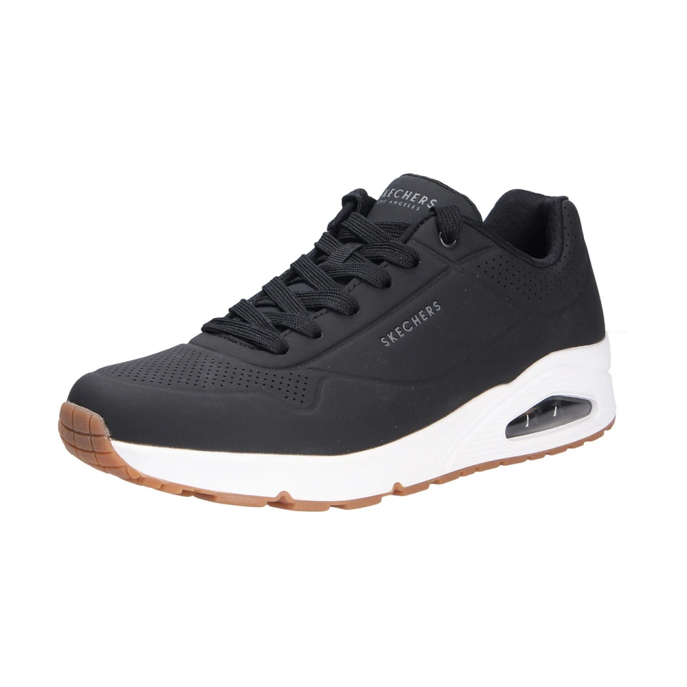 Skechers Uomo Nero Scarpe Da Basket Uno Stands On Air - Immagine 4