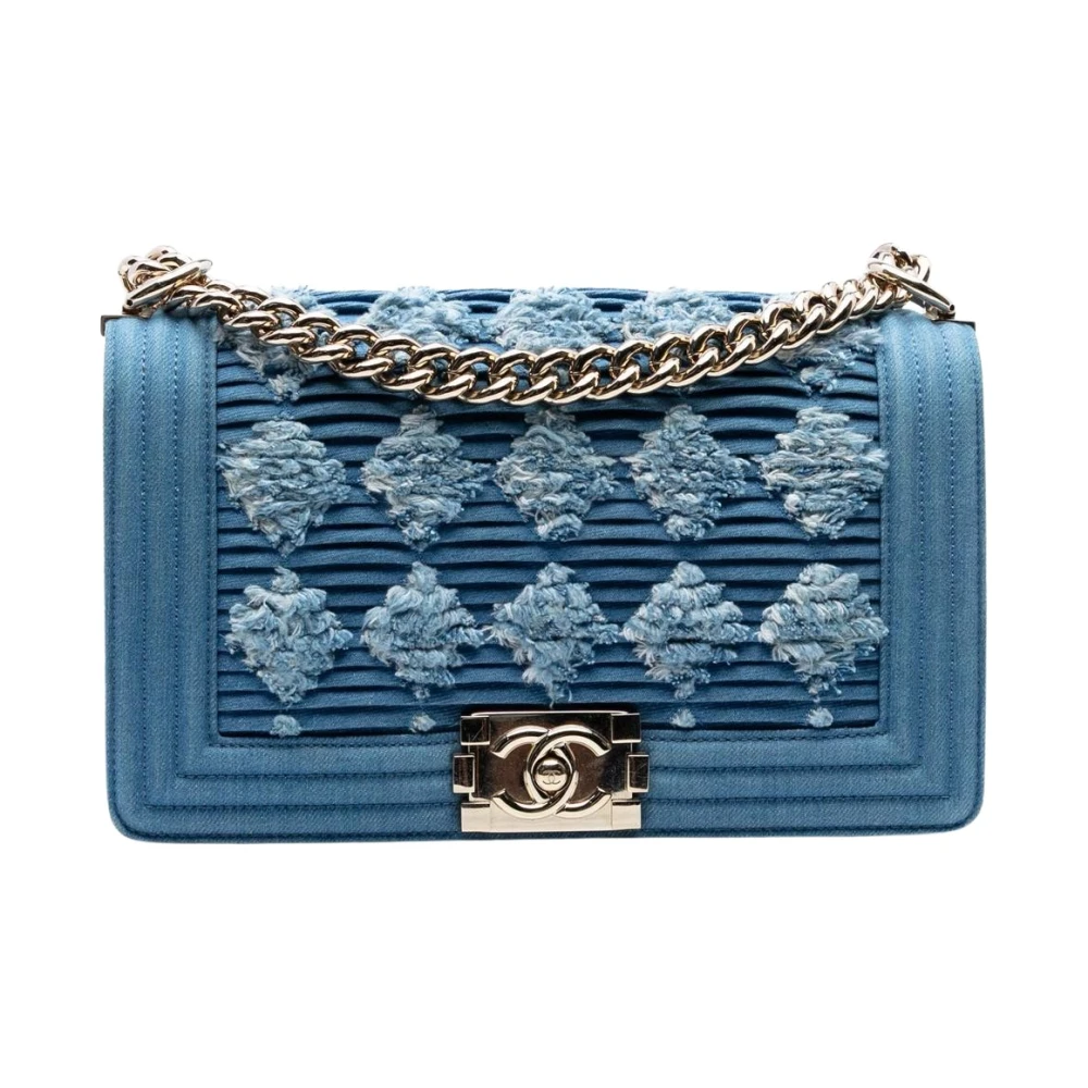 Chanel Vintage Women's Blue Pre-Owned Shoulder Bag
