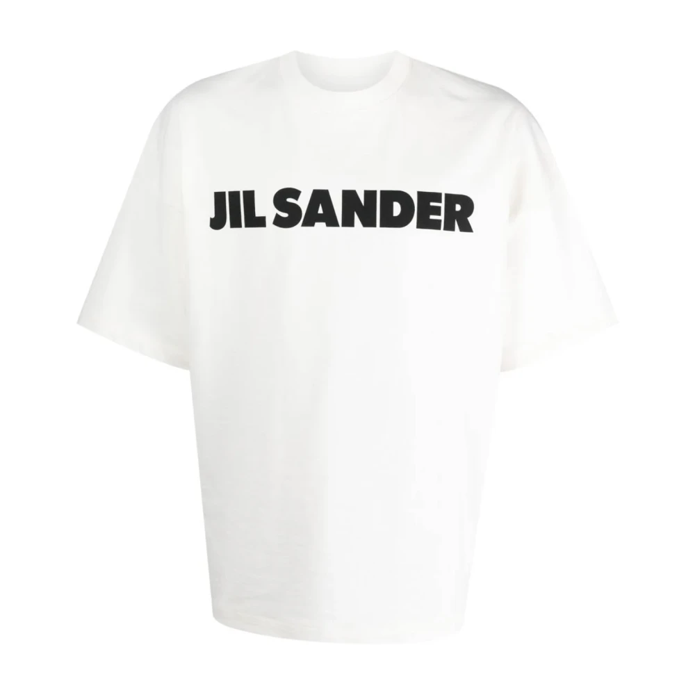 Jil Sander Porcelain Logo T-shirt White Heren