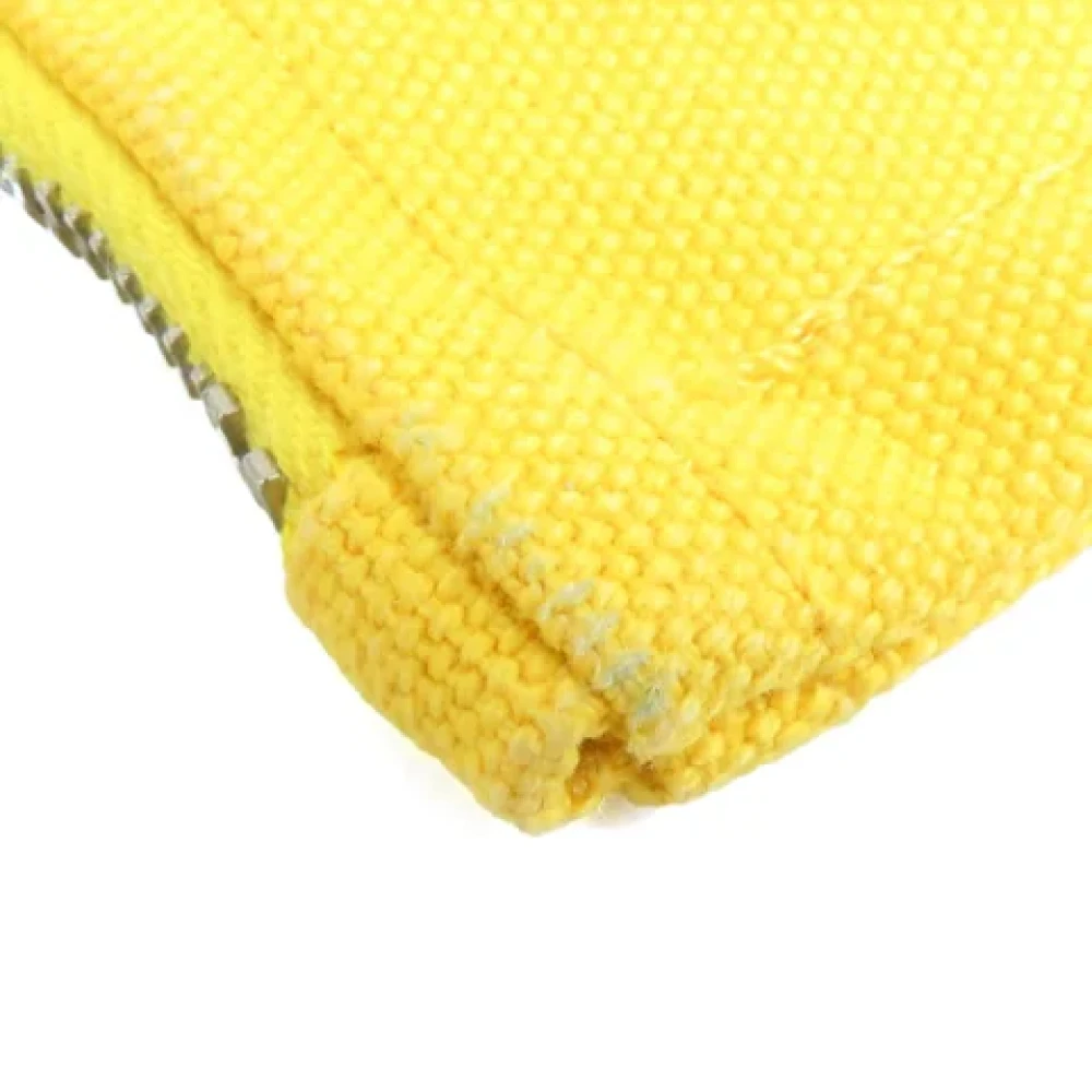 Hermès Vintage Pre-owned Fabric pouches Yellow Dames