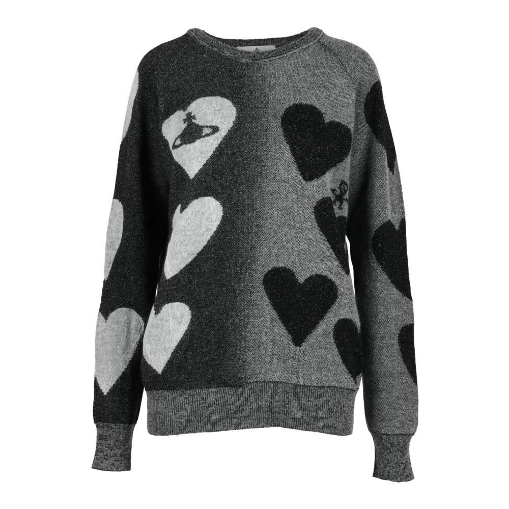 Vivienne Westwood Metallic Gebreide Trui Gray Dames
