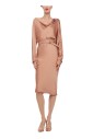 brown-satin-dress-with-long-sleeves