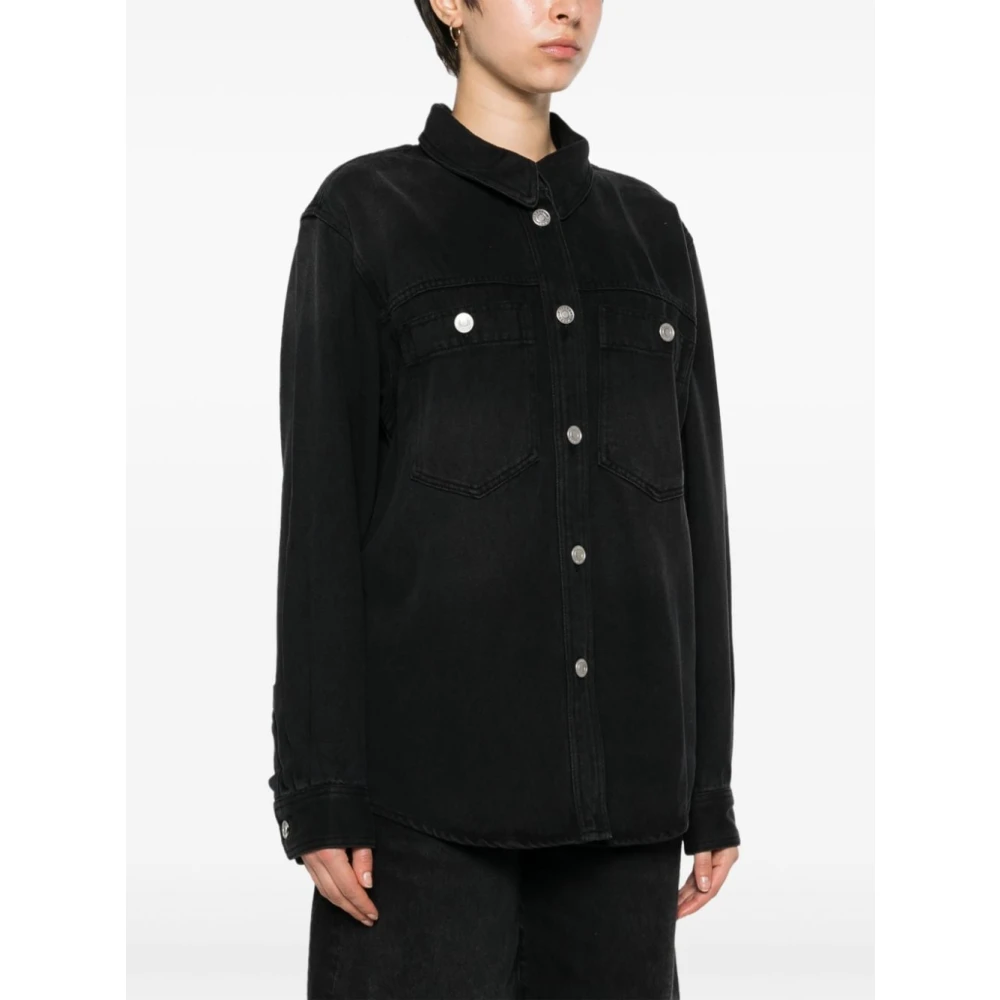 Isabel marant Zwarte Damesoverhemden Black Dames