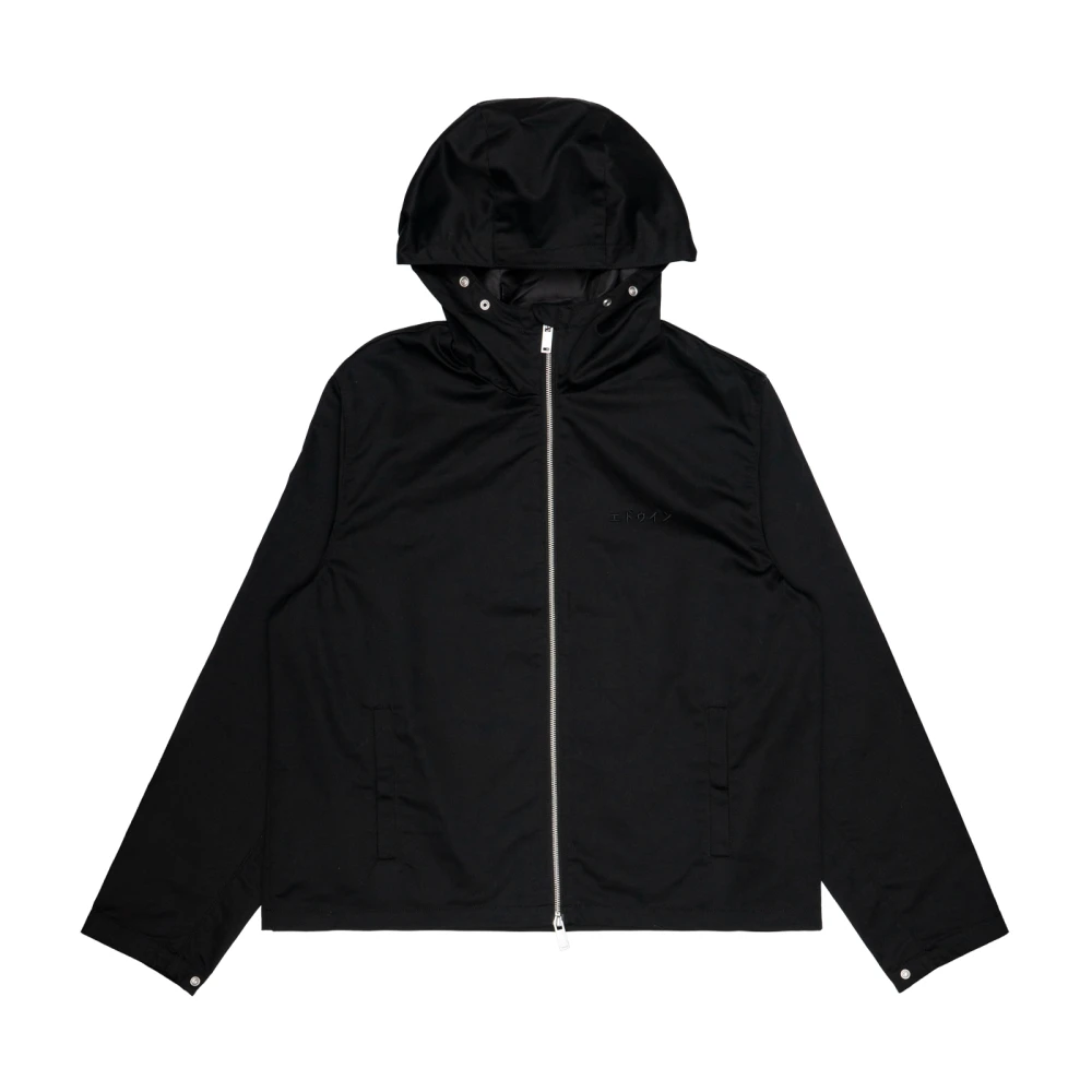 Edwin Polyester jassen en blazers Black Heren