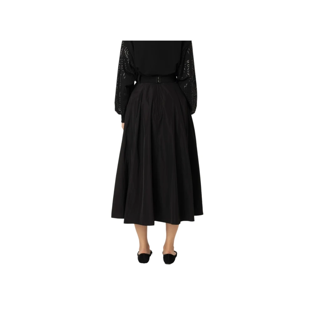 Elisabetta Franchi Stijlvolle Rok voor Vrouwen Black Dames