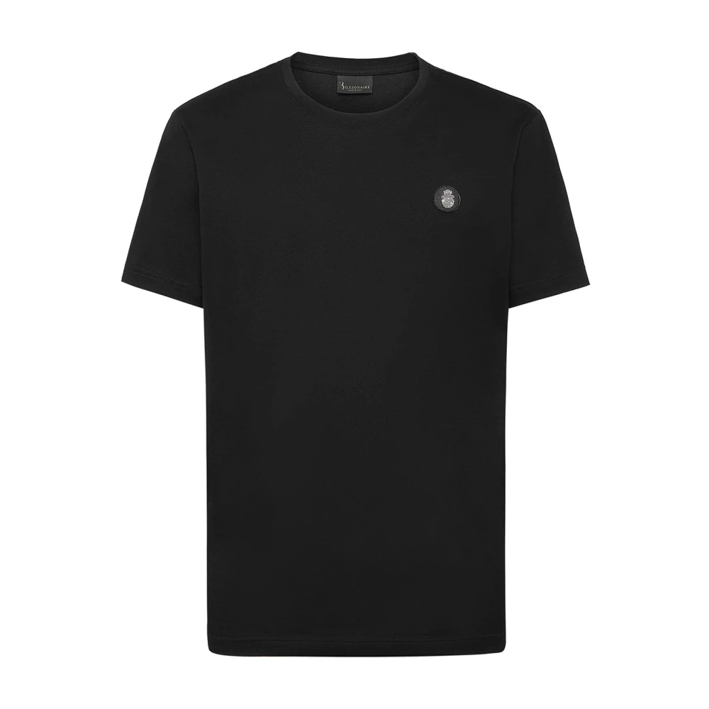 Billionaire Casual Katoenen T-Shirt Black Heren