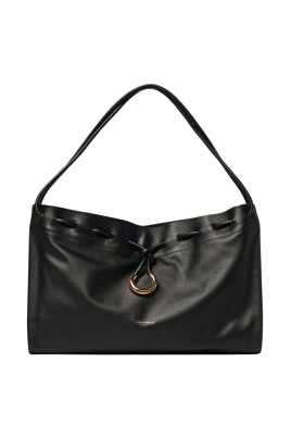 black-leather-drawstring-shoulder-bag