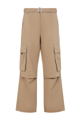 pantalon-marron-melange-style-confort