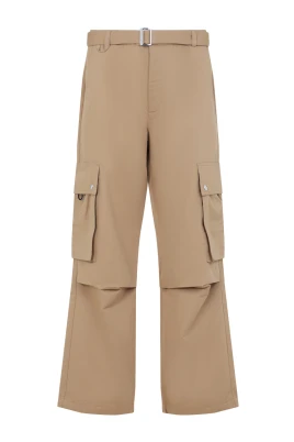 Bruna Byxor Blandar Stil Komfort