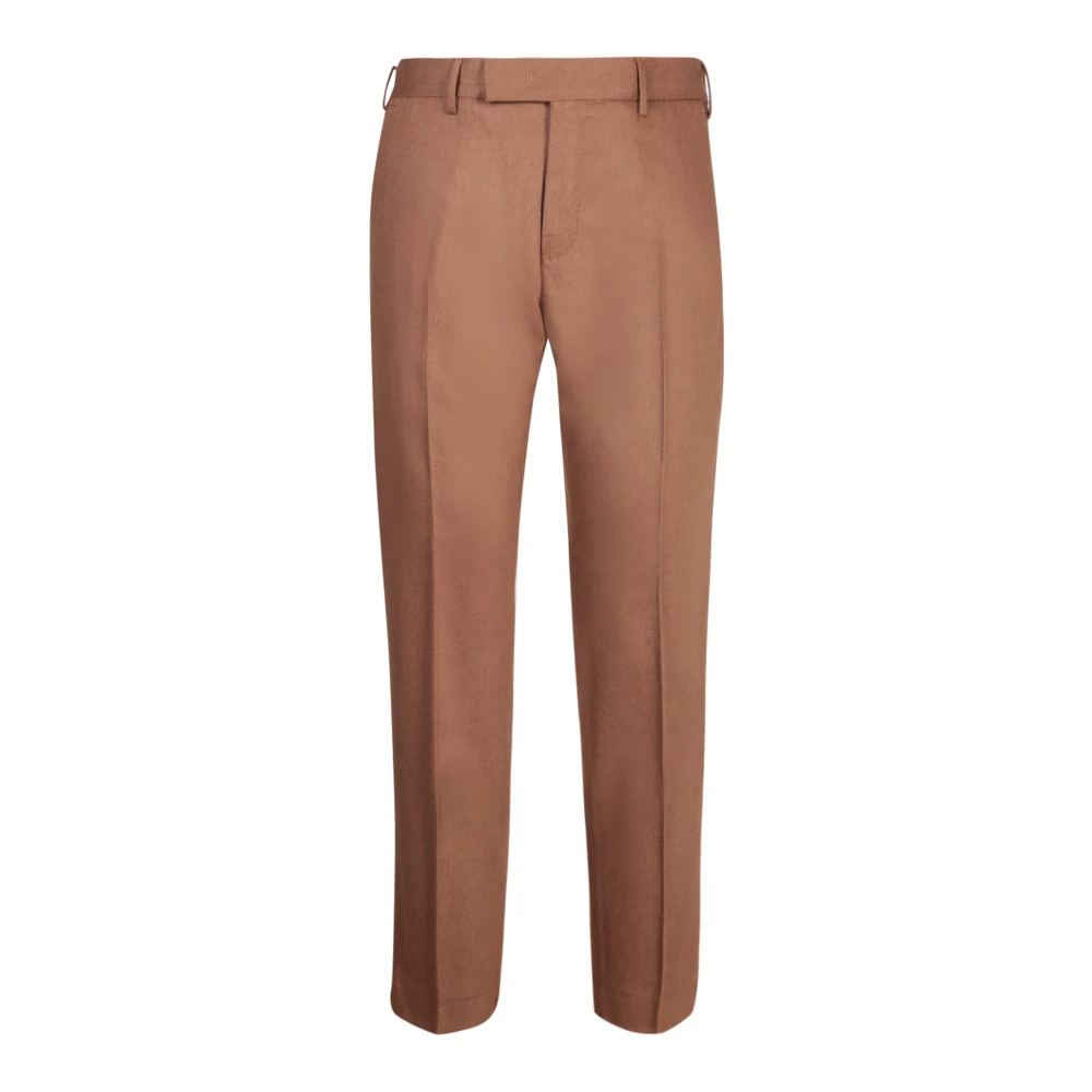 PT Torino Katoenen broek met middelhoge taille Beige Heren
