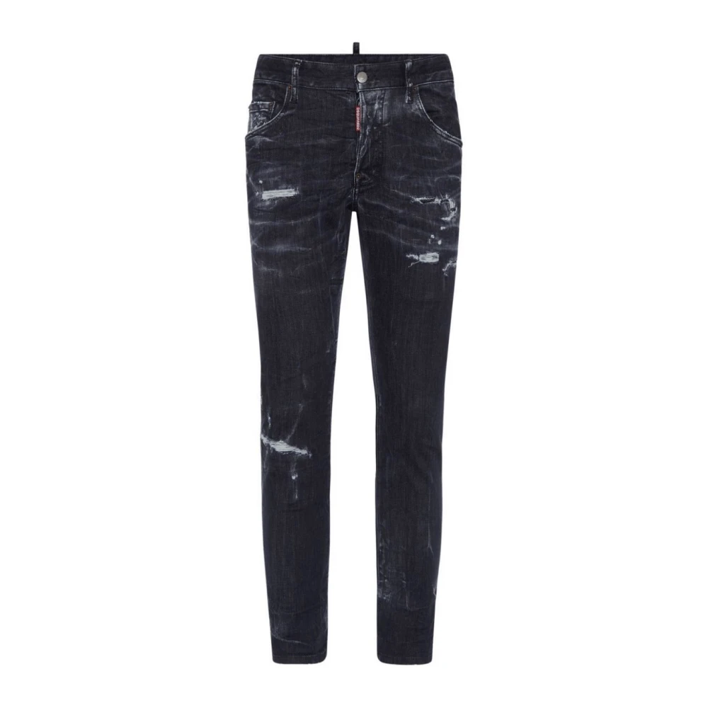 Dsquared2 Black Skater Jeans - Male - Slim Fit Jeans - Xs - Jeans