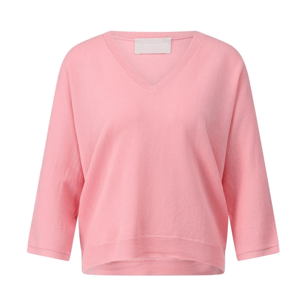 Knitwear > V-neck Knitwear - - Hemisphere - Modalova