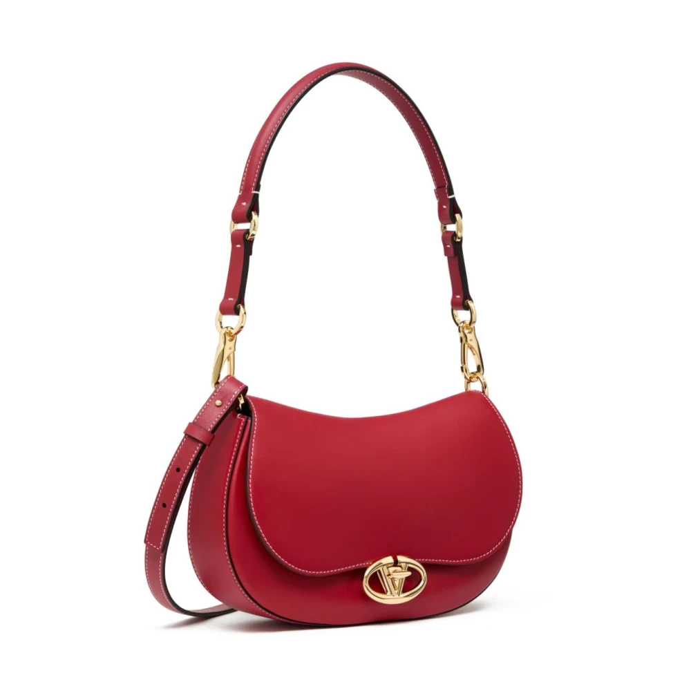 Valentino Garavani Rode VLogo Signature Leren Tas Red Dames