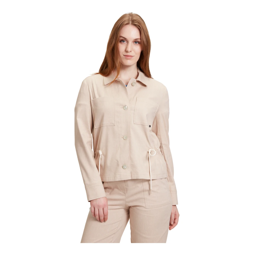 Betty & Co Casual jas met zakken Beige Dames