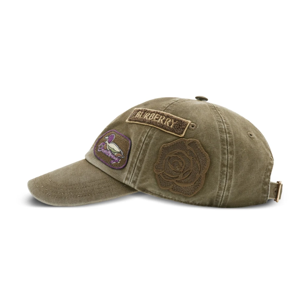 Burberry Khaki Patch Baseball Cap Green Dames