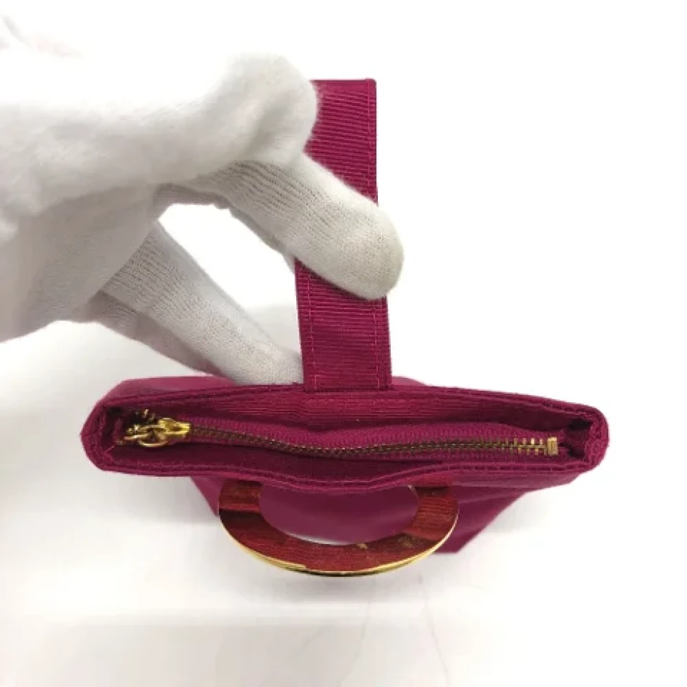 Celine Vintage Pre-owned Fabric celine-bags Pink Dames