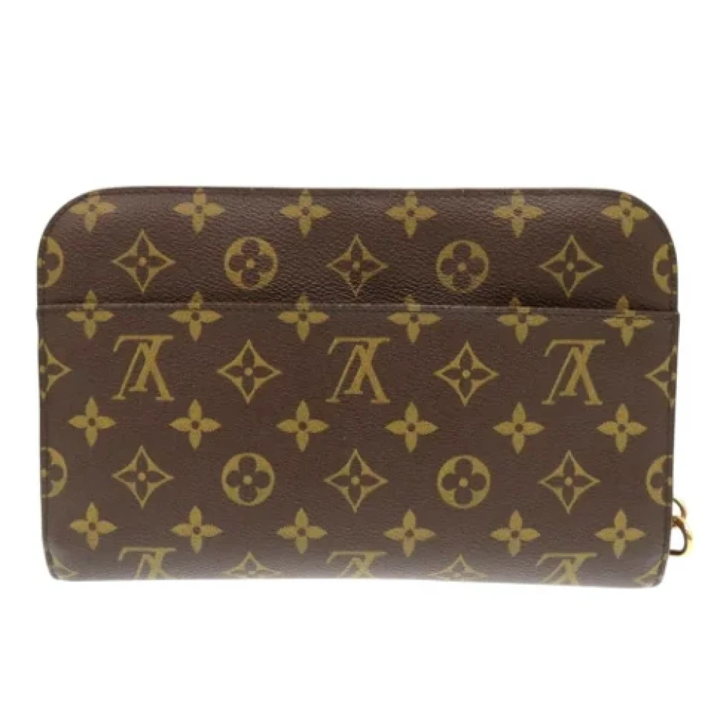 Louis Vuitton Vintage Pre-owned Canvas clutches Brown Dames