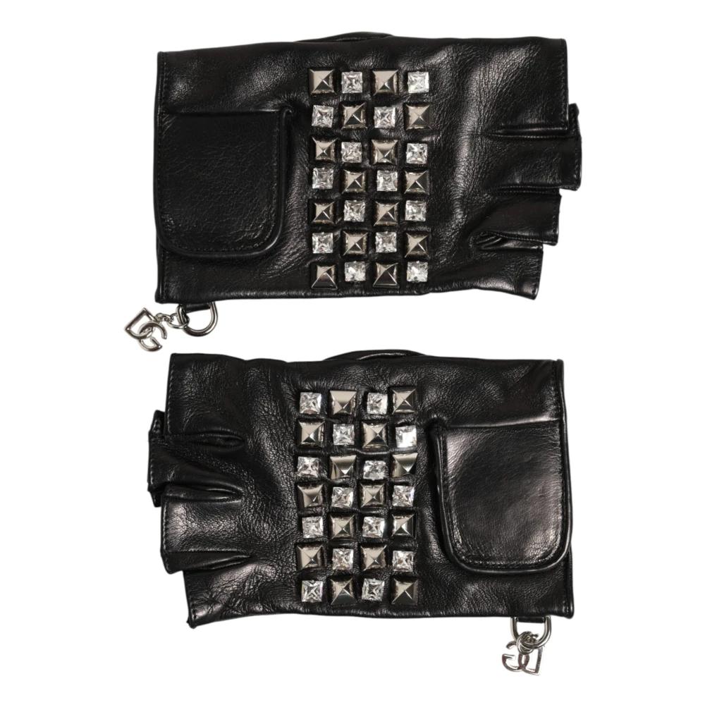 Dolce & Gabbana Men's Black Short Gloves - Gloves - One Size - Accessories