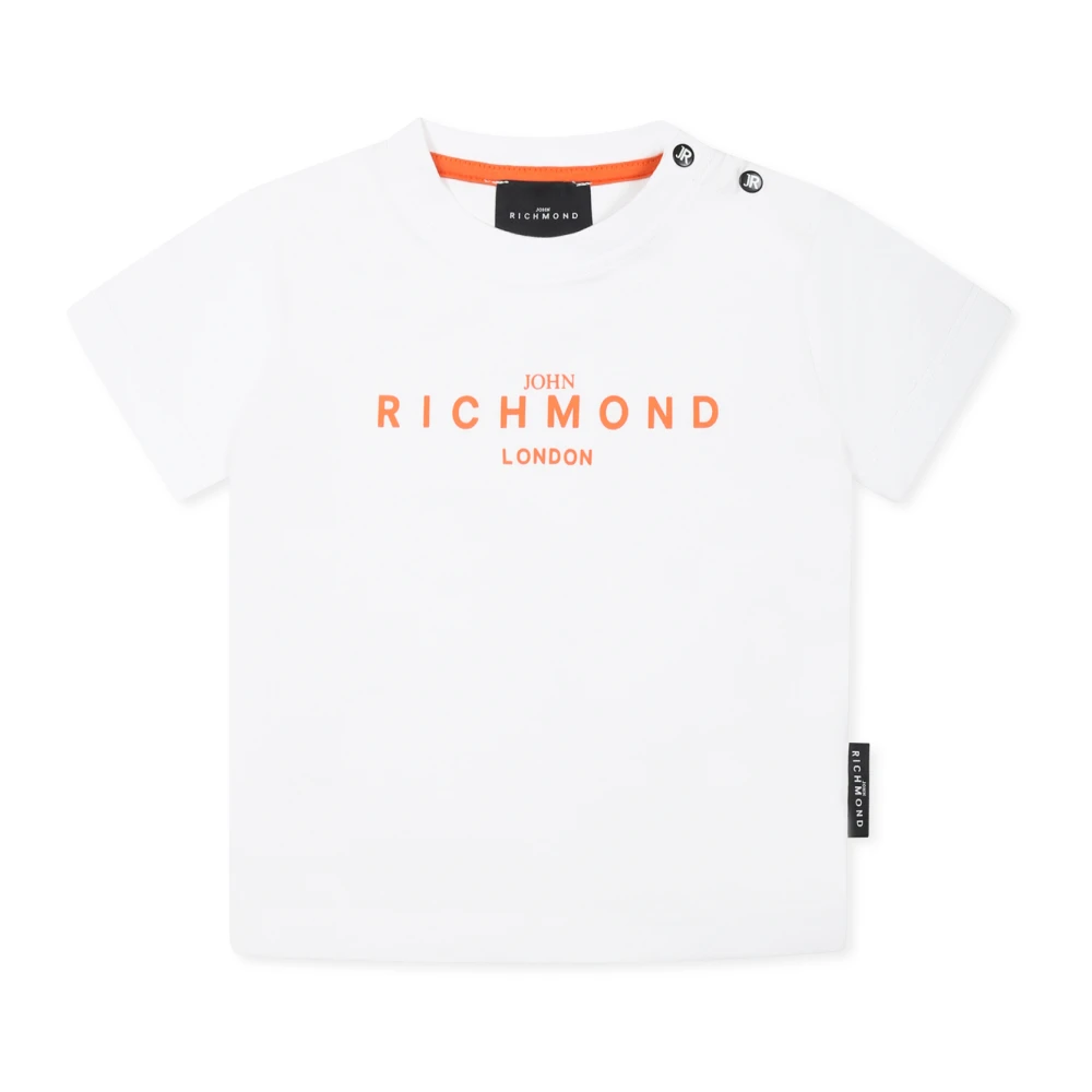 John Richmond Vit aprikos kortärmad T-shirt White, Unisex