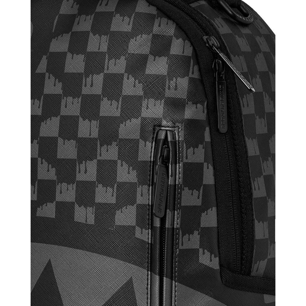 Sprayground Hangover Drip Check Rugzak Black Unisex