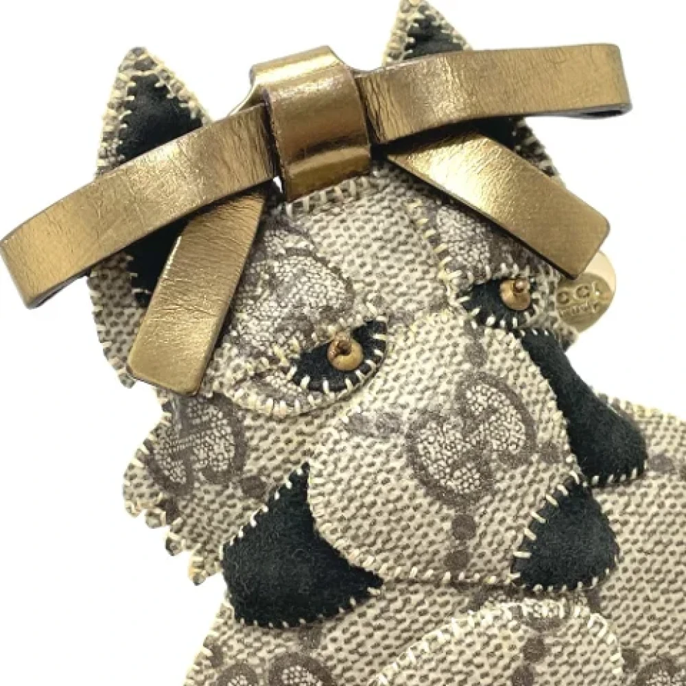 Gucci Vintage Pre-owned Fabric key-holders Beige Dames