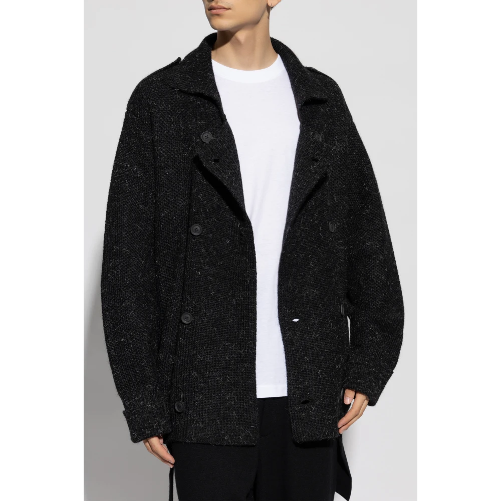 Y-3 Dubbelbreasted trui Black Heren