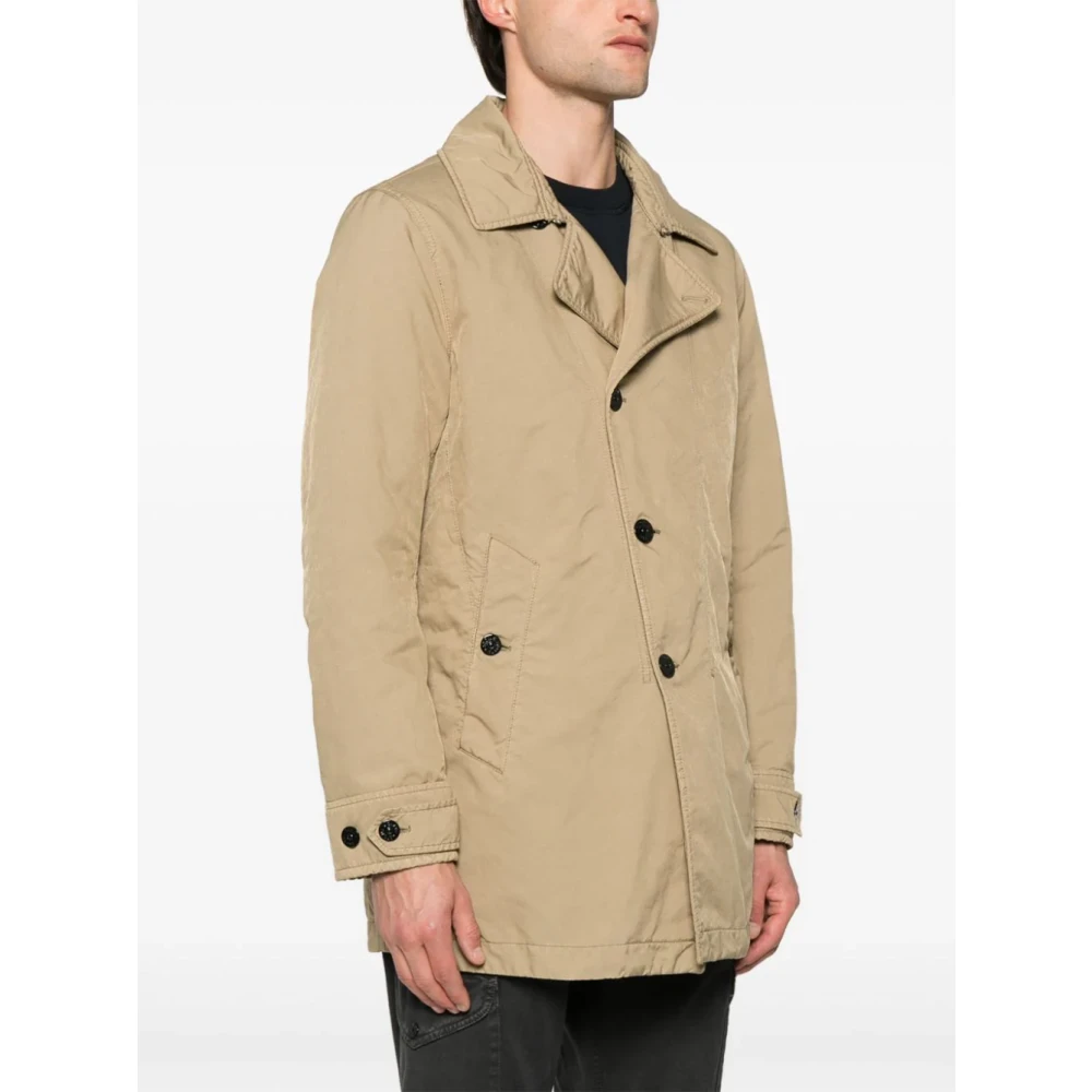 Stone Island Quilted Compass Jacket Beige Heren