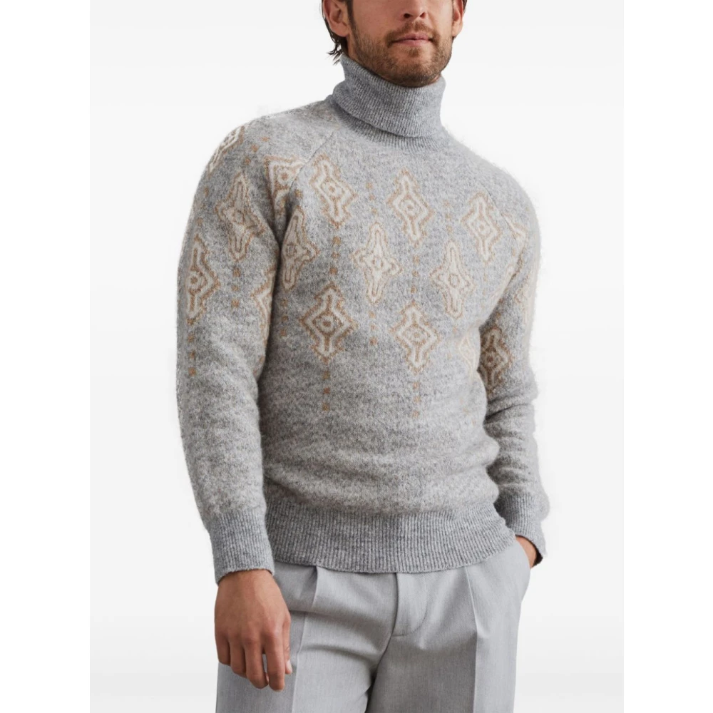 BRUNELLO CUCINELLI Grijze Sweatshirt Aw24 Herenmode Gray Heren
