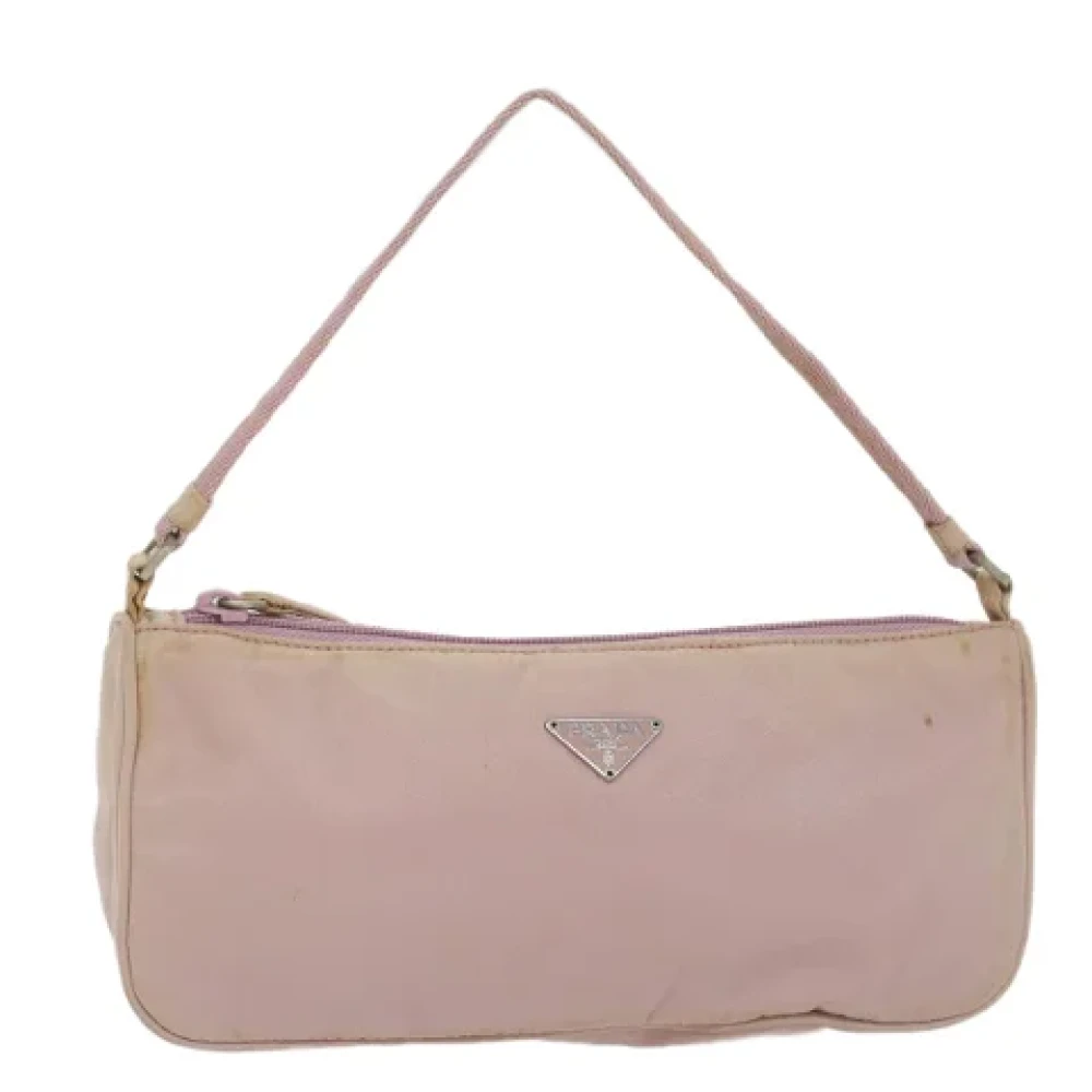 Prada Vintage Pre-owned Nylon pouches Pink Dames